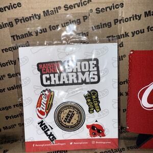 Raising Cane’s Shoe Charms Decoration And Rasing Canes Drink Sleeve